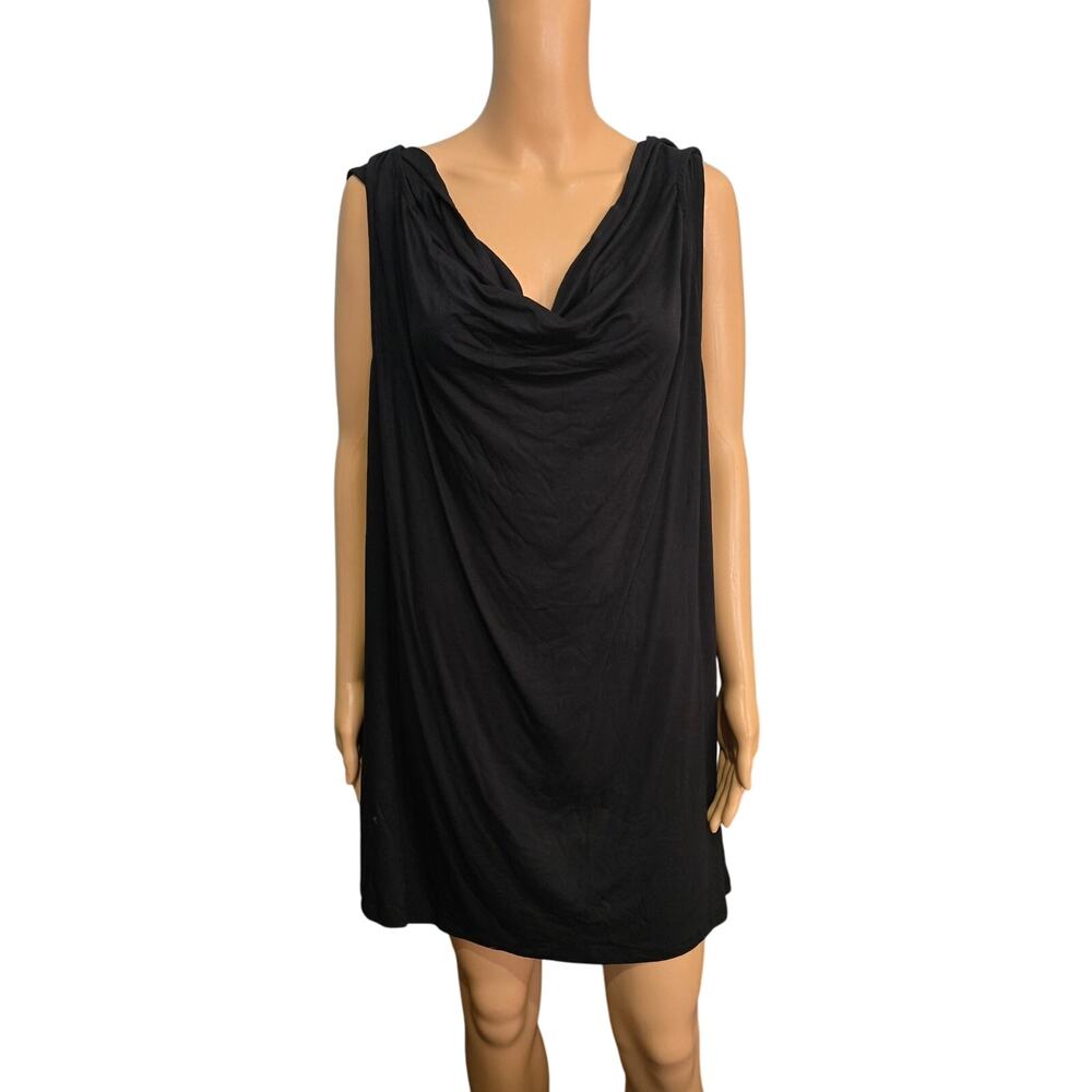 Roaman's Black Cowl Neck Sleeveless Top 4X NWOT